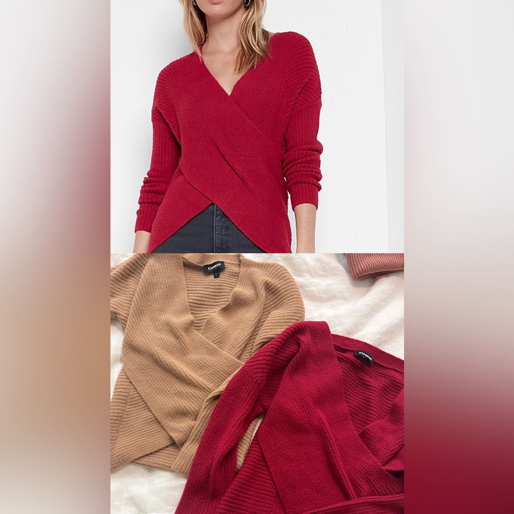 Set of Two Express Wrap Sweaters